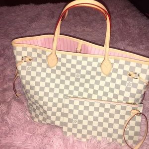 2019 Louis Vuitton Neverfull MM Damier Azur